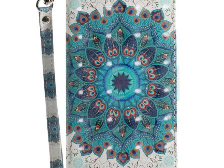 Sony Xperia 1 V Læder Cover m. Print - Påfugl Krans on Sale