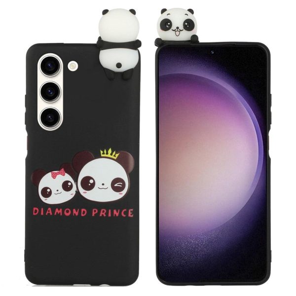 Samsung Galaxy S23 Fleksibelt Plastik Cover 3D - 2 Pandaer For Sale