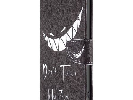 Motorola Moto G13   G23   G53 Læder Cover m. Pung & Print -  Don t Touch My Phone  on Sale