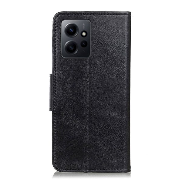 Xiaomi Redmi Note 12 (4G) Læder Cover m. Pung & Ståfunktion - Sort Cheap