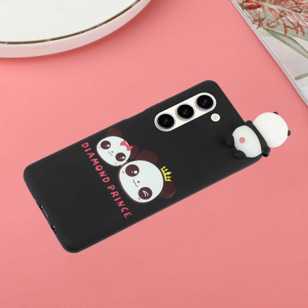 Samsung Galaxy S23 Fleksibelt Plastik Cover 3D - 2 Pandaer For Sale