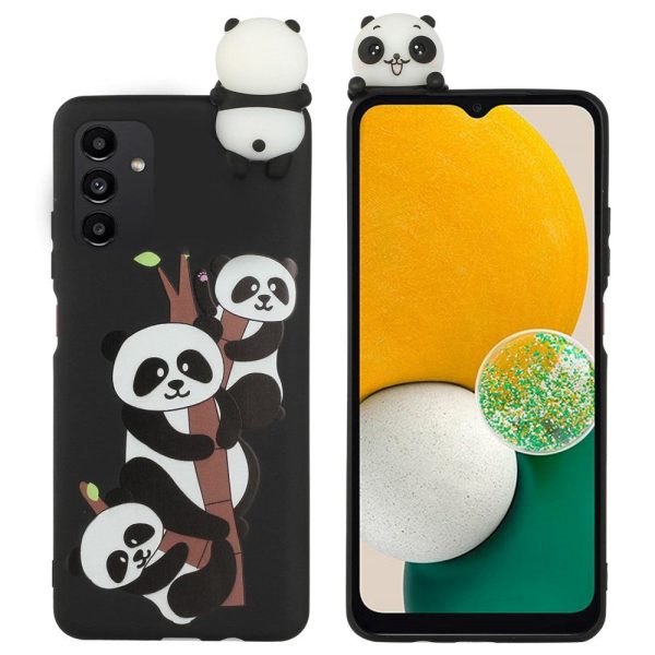 Samsung Galaxy A54 (5G) Fleksibelt Plastik Cover 3D - 3 Pandaer For Sale