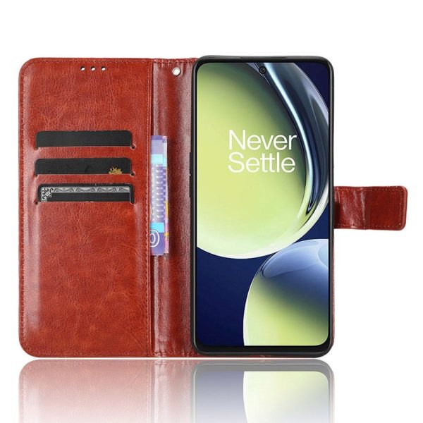 OnePlus Nord CE 3 Lite Læder Cover m. Pung & Ståfunktion - Brun on Sale