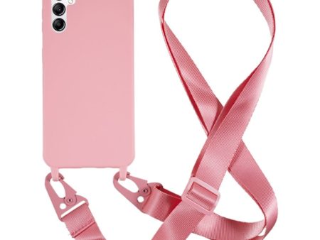 Samsung Galaxy A14   A14 (5G) Fleksibel Plastik Cover m.  Strop - Pink Online Hot Sale