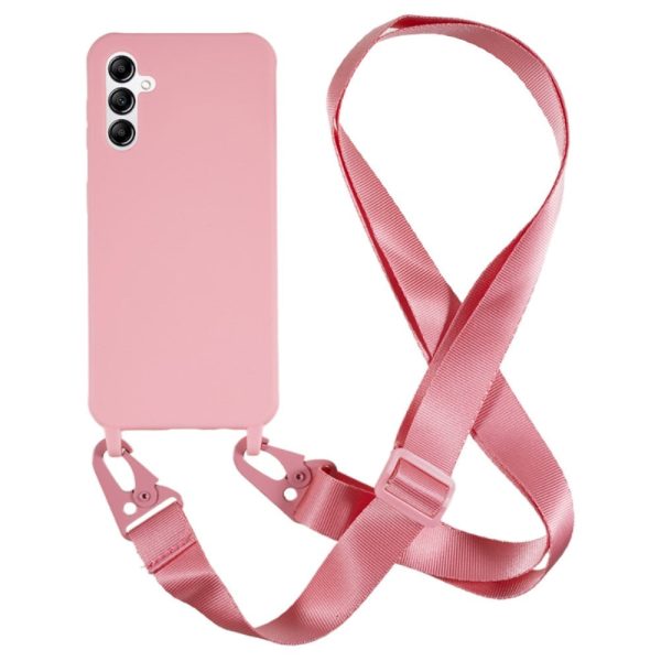 Samsung Galaxy A14   A14 (5G) Fleksibel Plastik Cover m.  Strop - Pink Online Hot Sale