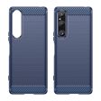 Sony Xperia 1 V Brushed Carbon Cover - Blå Online Sale