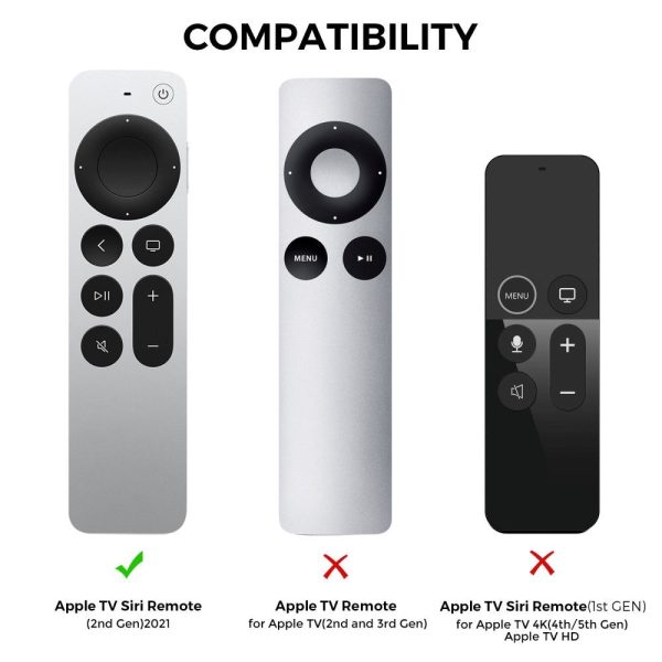 Apple Siri Remote Silikone Cover (2. & 3. gen.) - Sort Online now