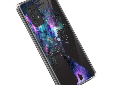 Samsung Galaxy A23   A23 (5G) Fleksibelt Gennemsigtigt Cover m. Print - Ulv Cheap