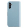 Samsung Galaxy A34 (5G) Litchi Læder Cover m. Ståfunktion - Blå Online Sale