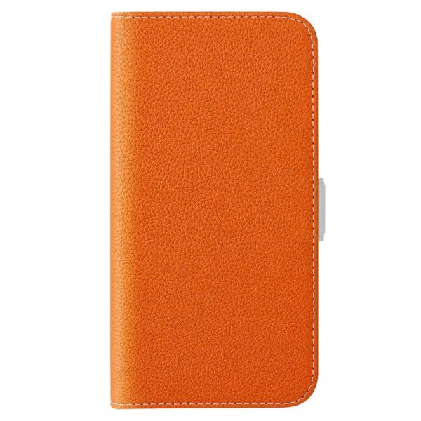 Samsung Galaxy A34 (5G) Litchi Læder Cover m. Ståfunktion - Orange For Sale