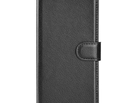 Sony Xperia 1 V Litchi Læder Cover m. Pung - Sort on Sale