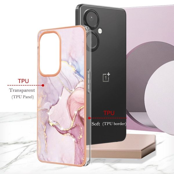 OnePlus Nord CE 3 Lite (5G) Hybrid Plastik Cover - Lyserød Marmor Online Hot Sale