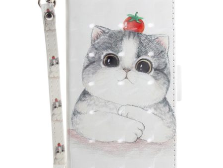 Sony Xperia 1 V Læder Cover m. Print - Sød Kat on Sale