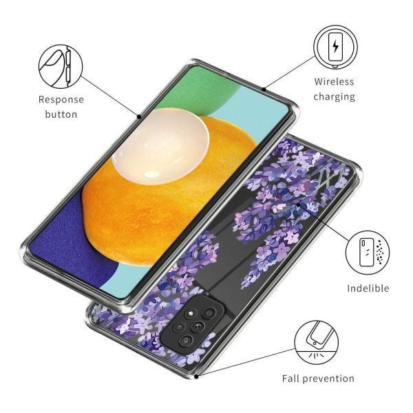 Samsung Galaxy A23   A23 (5G) Fleksibelt Plastik Cover Gennemsigtig m. Print - Blomster Cheap