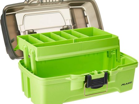 Plano 1-Tray Tackle Box w Dual Top Access - Smoke  Bright Green [PLAMT6211] For Discount