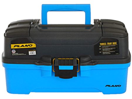 Plano 3-Tray Tackle Box w Dual Top Access - Smoke  Bright Blue [PLAMT6231] Sale