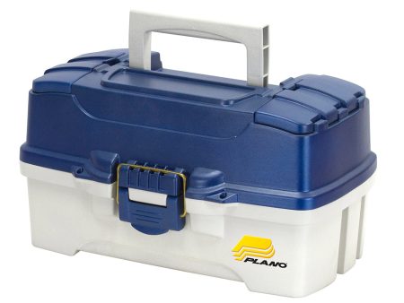 Plano 2-Tray Tackle Box w Duel Top Access - Blue Metallic Off White [620206] Discount