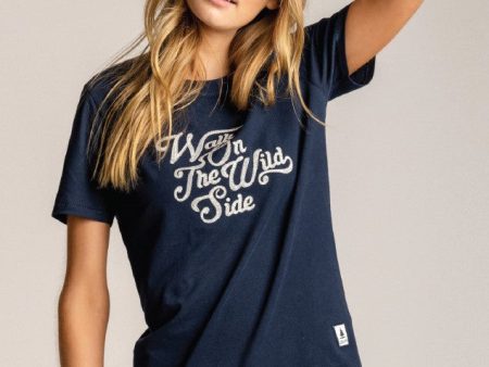 Holly Navy Tee on Sale