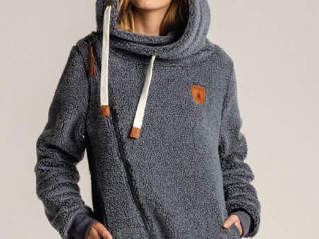 Bliss Sherpa Denim Hoodie on Sale