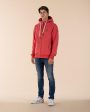 Zeus Crimson Zip Hoodie on Sale