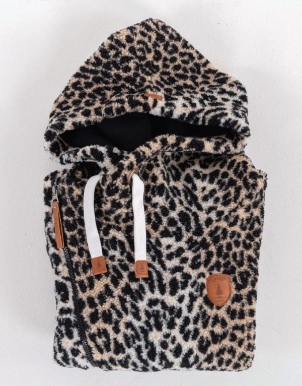 Bliss Sherpa Leopard Print Hoodie Online