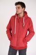 Zeus Crimson Zip Hoodie on Sale