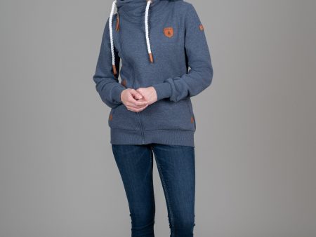 Athena Navy Full-Zip Hoodie For Sale