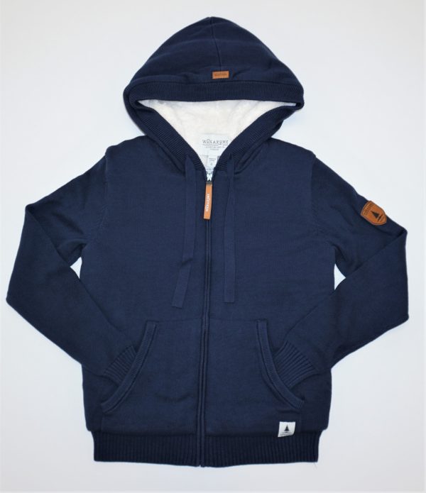 Luna Navy Zip Hoodie For Sale