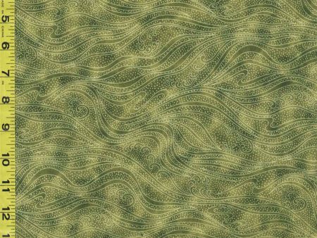 *Blender - In the Beginning - Color Movement Waves - 1MV-20 - Pine - Last 2 2 3 Yards Cheap