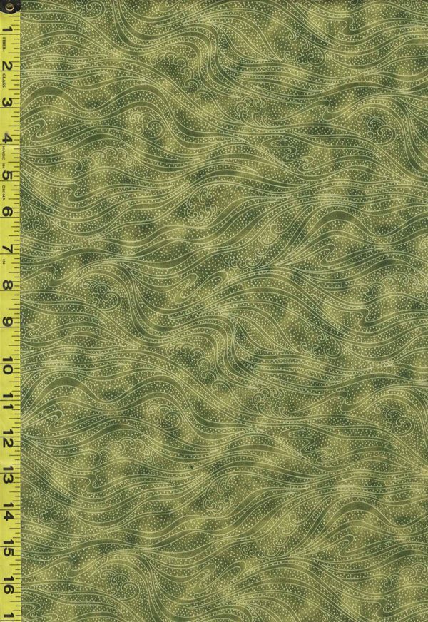 *Blender - In the Beginning - Color Movement Waves - 1MV-20 - Pine - Last 2 2 3 Yards Cheap