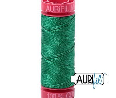 Aurifil 12wt Cotton Thread - 54 yards - 2870 Green Hot on Sale