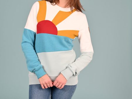 Sunset Pullover Sweatshirt Multi Online now