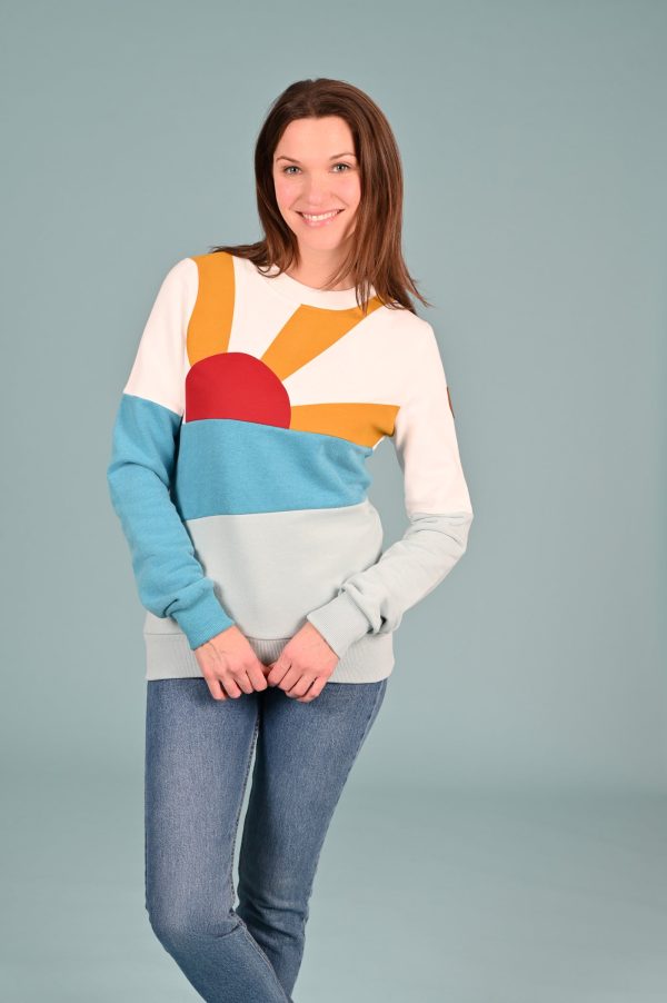 Sunset Pullover Sweatshirt Multi Online now