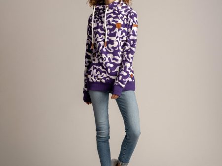 Roxanne Grape Camo Hoodie For Sale