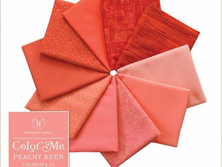 Fat Quarter Color Pack - COLOR ME - PEACHY KEEN - 10 Fat Quarter Bundle For Sale