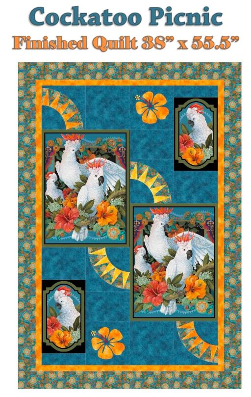 Quilt Pattern - Cockatoo Collection - Cockatoo Picnic Hot on Sale