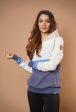 Suzon Half-Zip Hoodie in Ivory Mix Online Sale