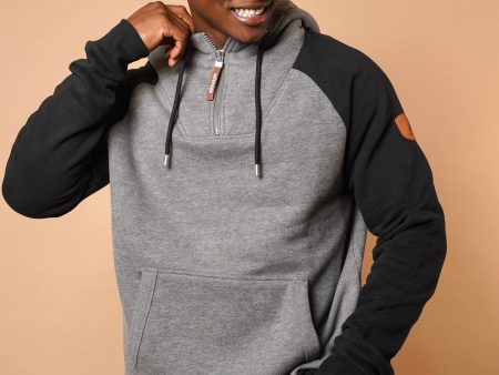 Alani Dark Heather Grey Black Hoodie Online Hot Sale