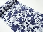 Yukata Fabric - 833 - Floating Flowers & Leafy Branches - White Discount