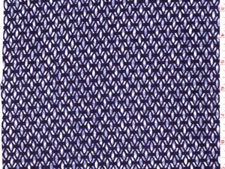 Yukata Fabric - 059 - Compact Two-tone Grillwork - Last 2 2 3 Yards Supply