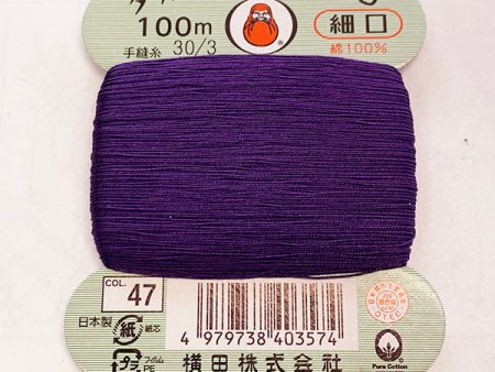 Daruma Hand Sewing Thread - 30wt Hand Sewing Thread - # 47 Regal Purple Online Sale