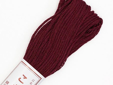 Sashiko Thread - Olympus Kogin - Solid Color - 198 Dark Maroon For Discount