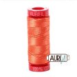 Aurifil 12wt Cotton Thread - 54 yards - 6729 Tangerine Dream Online Hot Sale