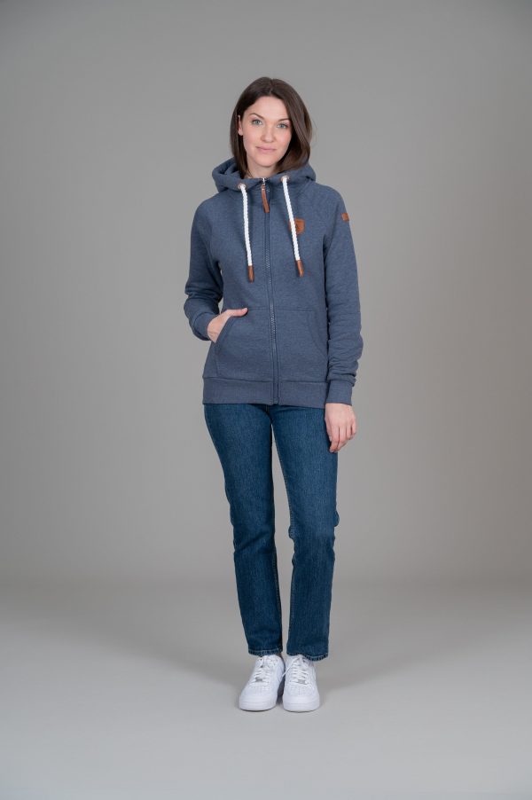 Hera Navy Full-Zip Hoodie on Sale