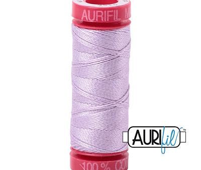 Aurifil 12wt Cotton Thread - 54 yards - 2510 Light Lilac Online