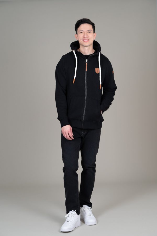 Zeus Black Full-Zip Hoodie Supply