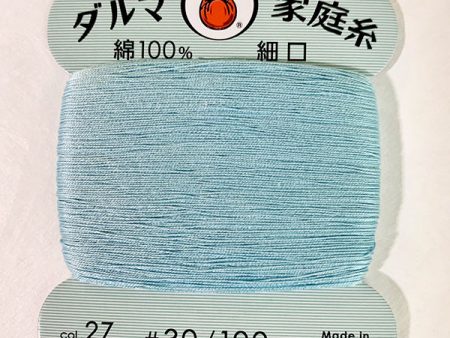 Daruma Hand Sewing Thread - 30wt Hand Sewing Thread - # 27 Baby Blue Cheap