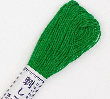 Sashiko Thread - Olympus 20m - Solid Color - # 26 Christmas Green For Sale