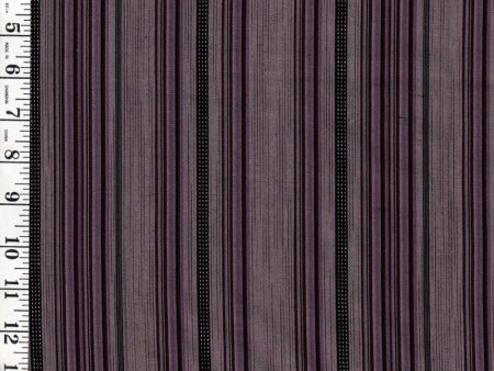 *1007 - Japanese Silk - Silk Blend - Mini Stripes - Purples Sale