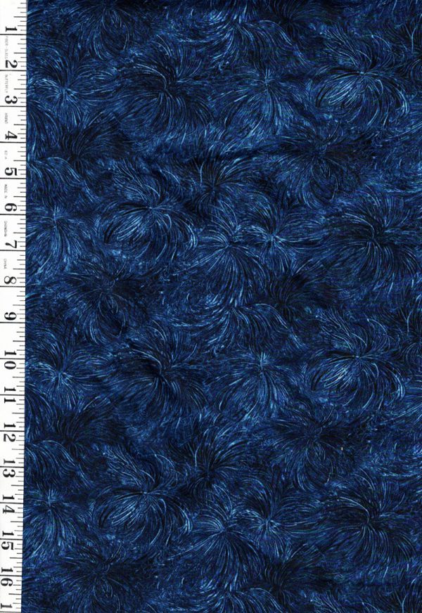 *Kona Bay - Fireworks - Tonal Blue - Last 1 yard For Discount